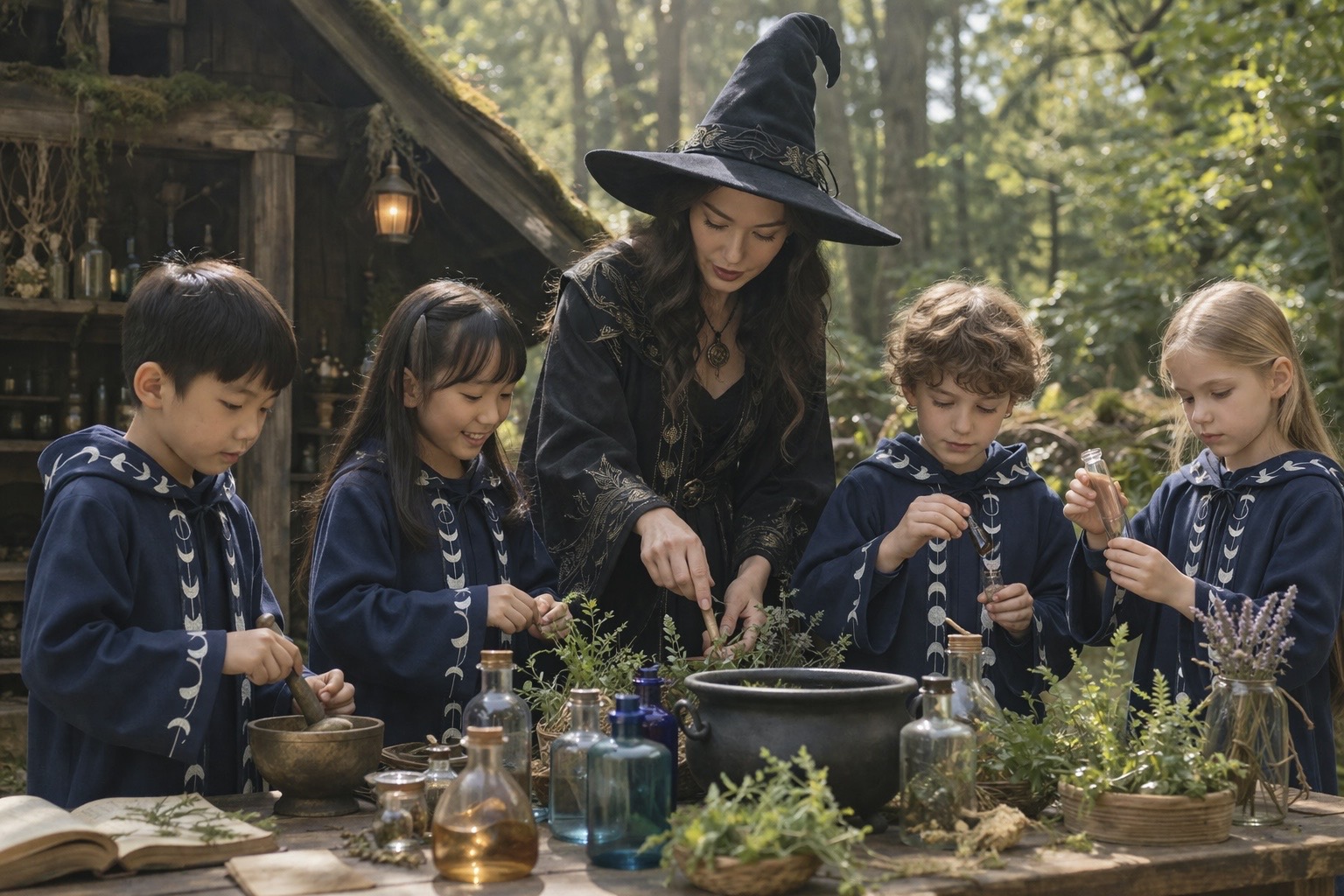 魔法のハーブの調合