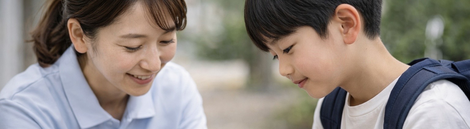 スタッフとお子様